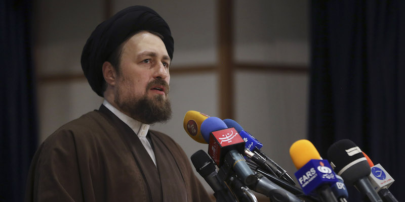 Hassan Khomeini, nipote di Ruhollah Khomeini (AP Photo/Vahid Salemi, File)