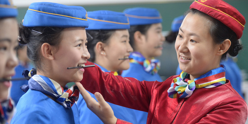 I corsi per diventare hostess, in Cina