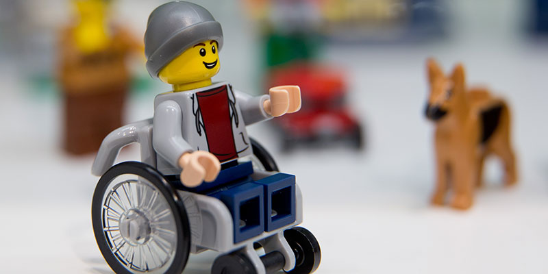 La sedia a rotelle per i LEGO, infine