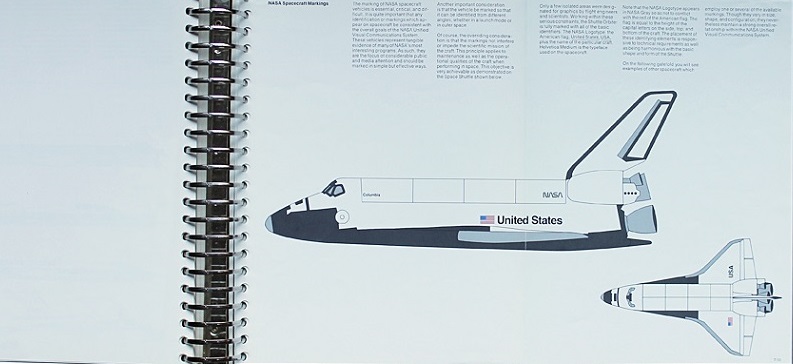 Manuale d'identità grafica NASA 1975 (Display Graphic Design Collection /flickr)
