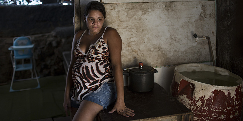 Leydiane da Silva, donna brasiliana all'ottavo mese di gravidanza, Recife, 1 febbraio 2016 (AP Photo/Felipe Dana)