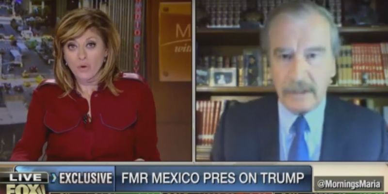 L’ex presidente messicano e il «muro del cazzo» proposto da Donald Trump