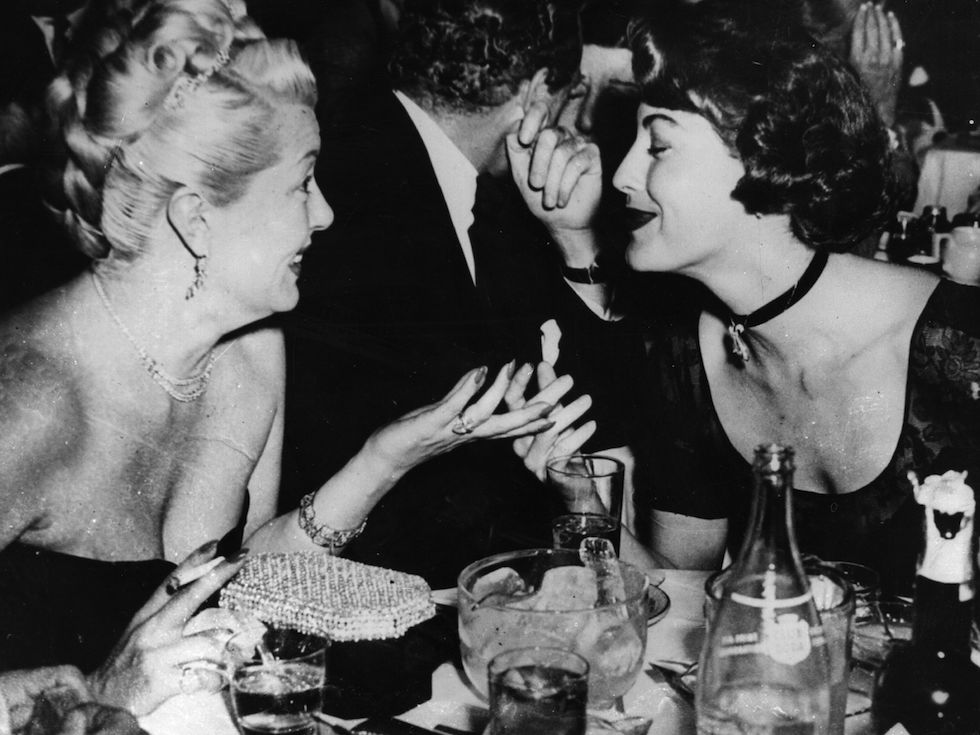 A cena con Lana Turner e Ava Gardner