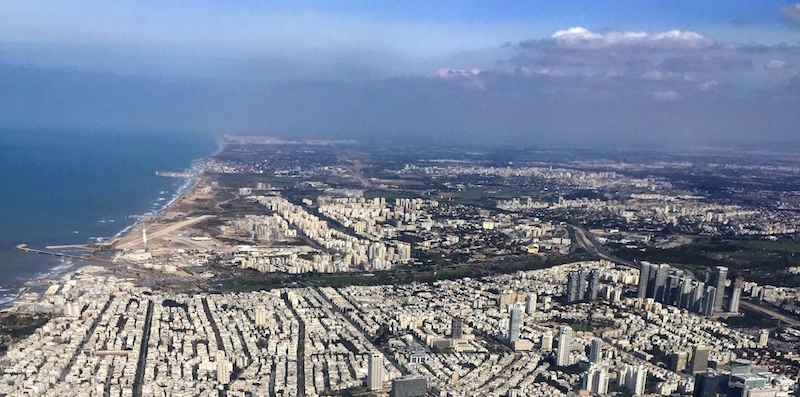 Una veduta aerea di Tel Aviv (THOMAS COEX/AFP/Getty Images)