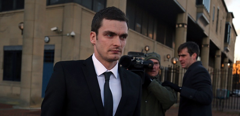 Adam Johnson fuori dal tribunale. (Nigel Roddis/Getty Images)