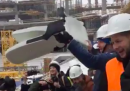 Il crash test dei seggiolini del nuovo stadio della Dinamo Mosca