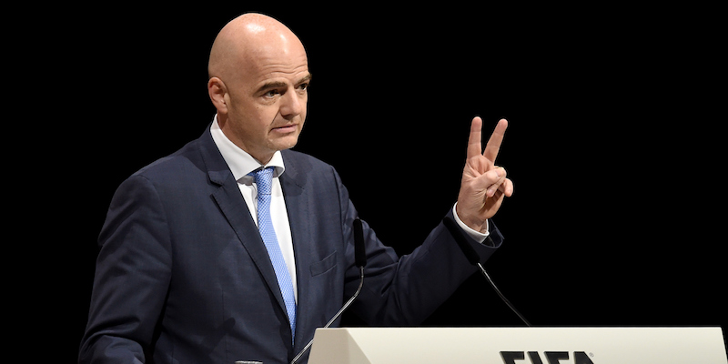 Gianni Infantino al congresso della FIFA (Matthias Hangst/Getty Images)