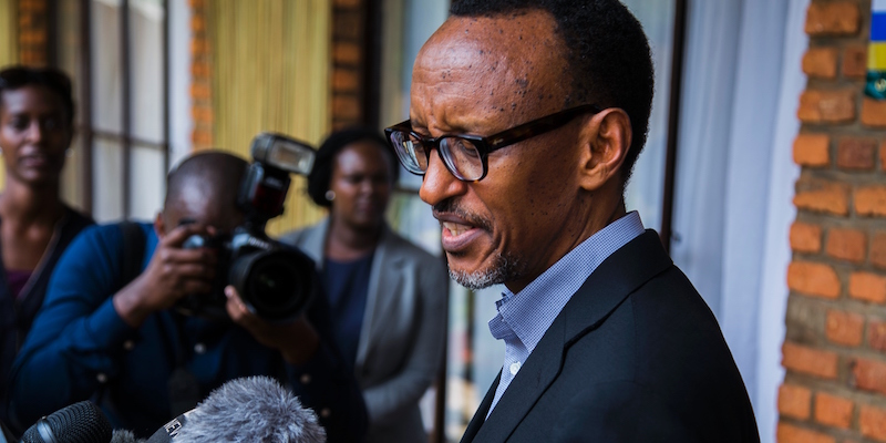 Il presidente ruandese Paul Kagame (CYRIL NDEGEYA/AFP/Getty Images)
