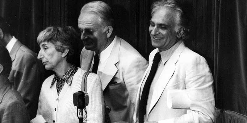 Marco Pannella, Mauro Mellini e Adele Faccio, del Partito Radicale, Roma, luglio 1976 (Archivio Cioni Spinelli /LaPresse)
