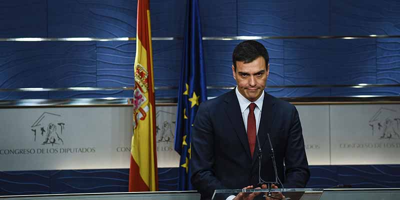 Pedro Sanchez, capo del PSOE. (PEDRO ARMESTRE/AFP/Getty Images)