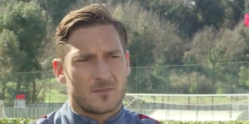 L’intervista di Francesco Totti al TG1 in cui si lamenta perché non gioca