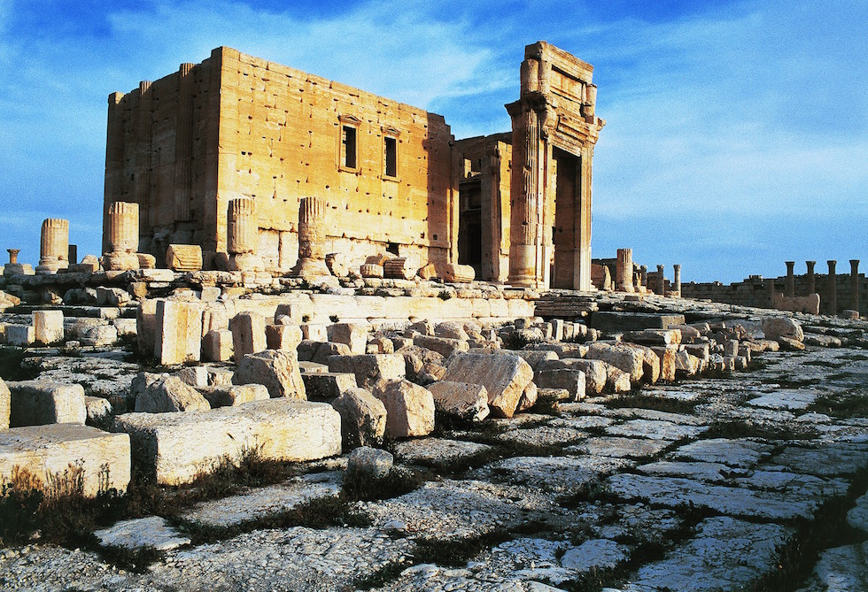 Ruins of temple of Bel or Baal, Palmyra (UNESCO World Heritage Site, 1980), Syria, Roman civilization, 1st century