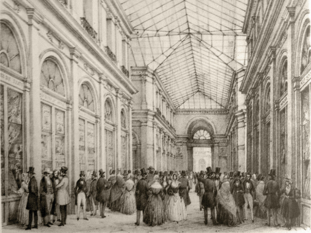 La Galleria De Cristoforis in una stampa dell'Ottocento.