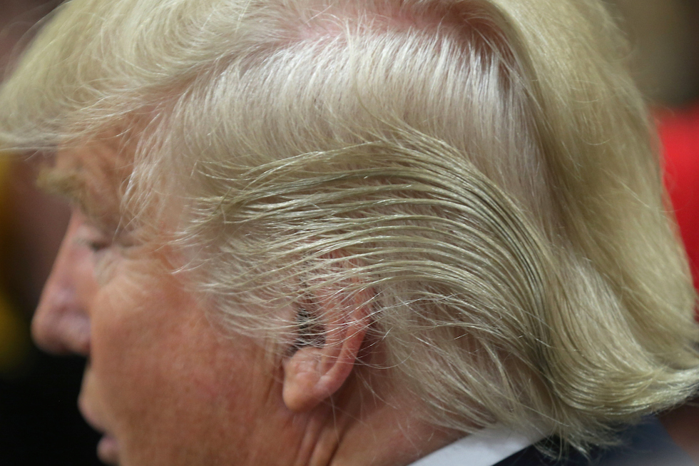 1. "Trump Girl" Blonde Hair - wide 8