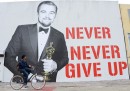 Il divertente murale motivazionale ispirato all'Oscar di Leonardo DiCaprio