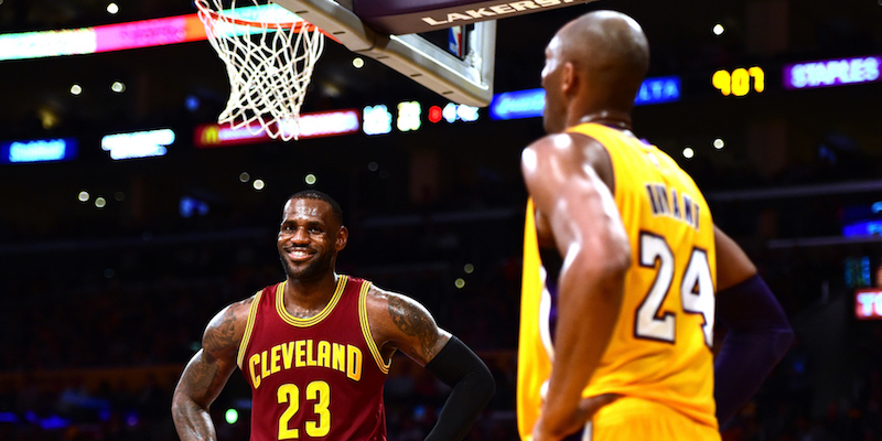 Kobe Bryant e Lebron James (Harry How/Getty Images)