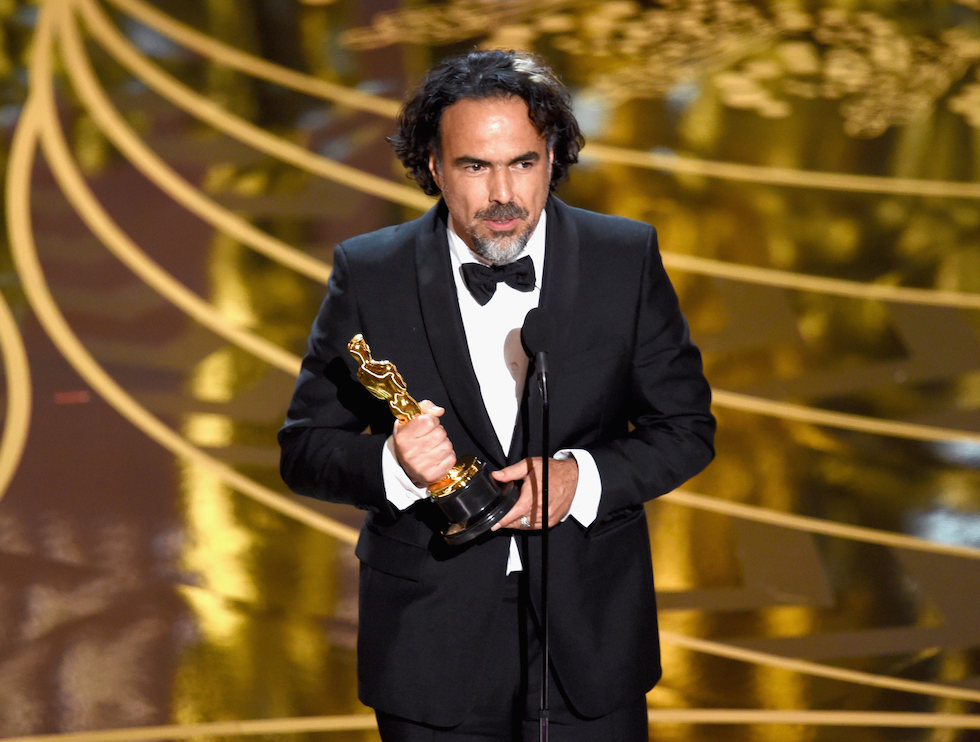 HOLLYWOOD, CA - FEBRUARY 28: Director Alejandro Gonzalez Inarritu accepts the Best Director award for 'The Revenant' onstage during the 88th Annual Academy Awards at the Dolby Theatre on February 28, 2016 in Hollywood, California. (Photo by Kevin Winter/Getty Images)