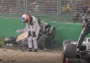 Il video del brutto incidente di Fernando Alonso al GP d'Australia