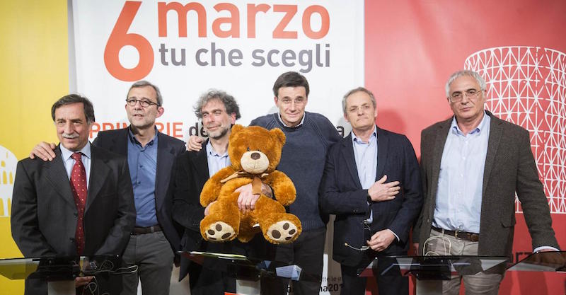 I candidati alle primarie di Roma. (Roberto Monaldo / LaPresse)