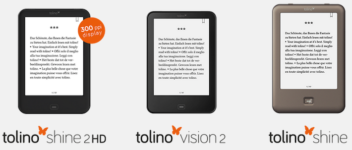 e-reader Tolino in Italia