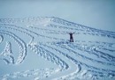 L'enorme disegno sulla neve ispirato a "Game of Thrones"
