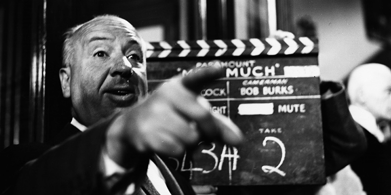 Alfred Hitchcock nel 1955 (Baron/Getty Images)