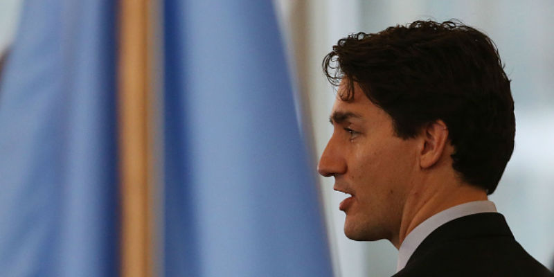 Il primo ministro del Canada Justin Trudeau (Spencer Platt/Getty Images)