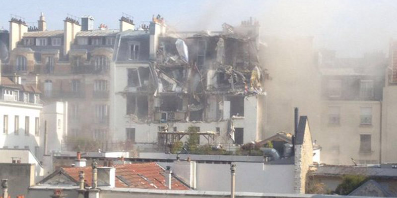 C’è stata una forte esplosione in un edificio di Parigi causata, secondo fonti di polizia, da una fuga di gas
