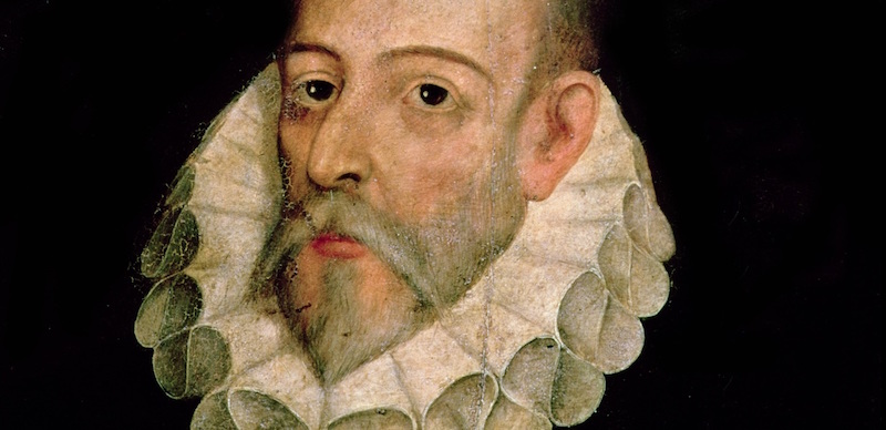 Un ritratto di Miguel de Cervantes attribuito a Juan de Jauregui y Aguilare datato al 1600
