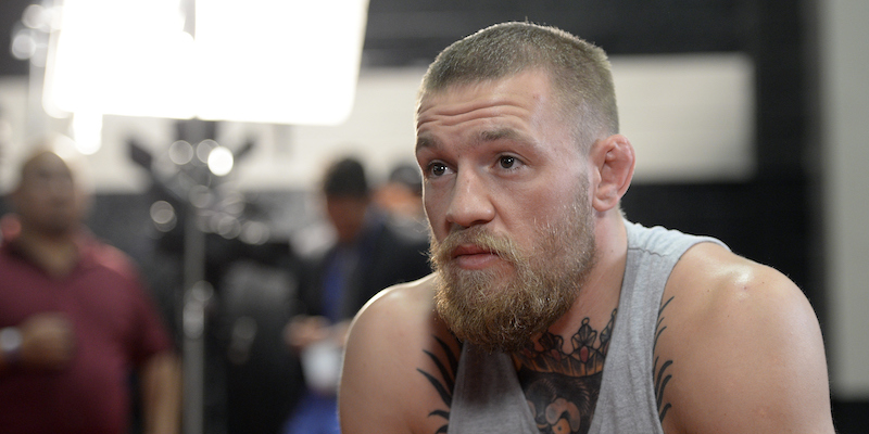 Conor McGregor durante un'intervista (Kevork Djansezian/Getty Images)