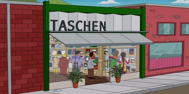 Una libreria di Taschen a Springfield, nel mondo dei Simpsons.