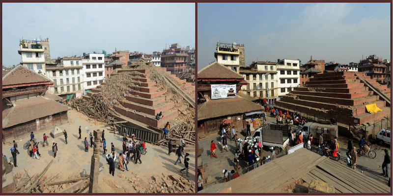 Com'è cambiata in un anno Katmandu