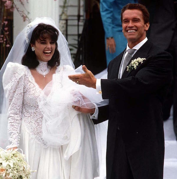 Arnold Schwarzenegger e Maria Shriver sposi