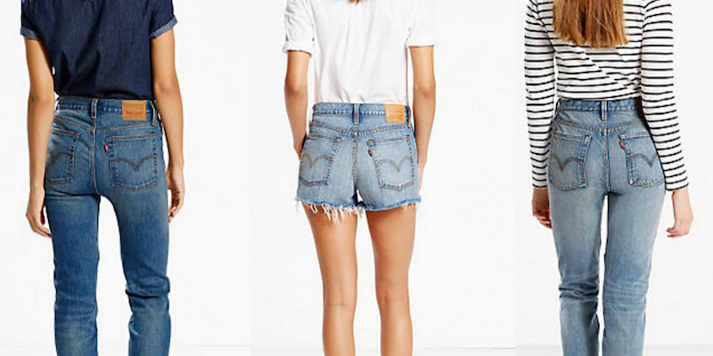 Tre modelli di Wedgie Fit jeans di Levi's (Levi's)