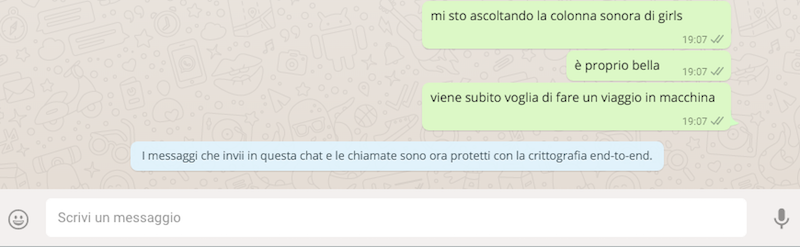 WhatsApp da oggi cripta i messaggi