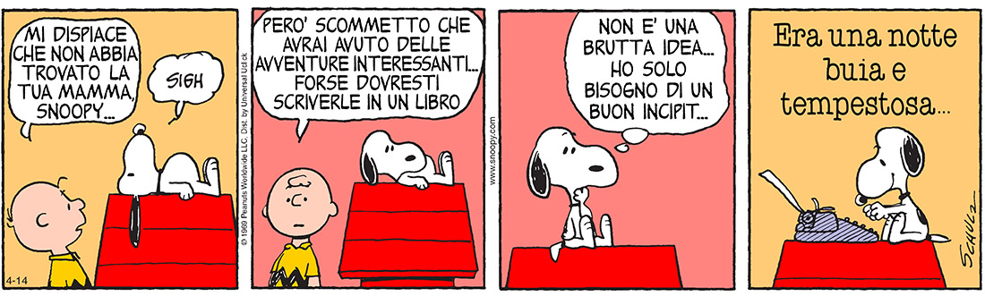 Peanuts 2016 aprile 14