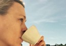 Robin Wright a Matera, che beve un caffé (e non è una pubblicità)
