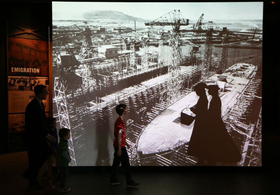 Una riproduzione della costruzione del Titanic (Peter Macdiarmid/Getty Images)