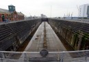 Il Thompson Dry Dock, il grande bacino di carenaggio in cui fu allestito il transatlantico (AP/Peter Morrison)