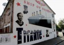 Un murales di Belfast sul Titanic (AP/Peter Morrison)
