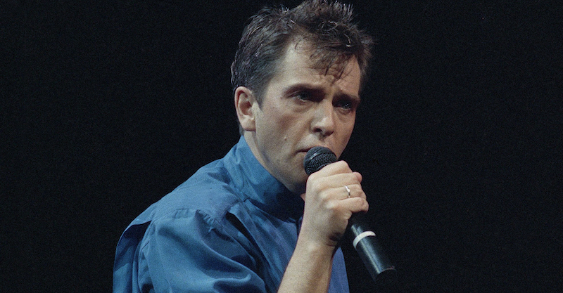 Peter Gabriel durante un concerto nel 1986 (AP Photo/Fred Jewell)
