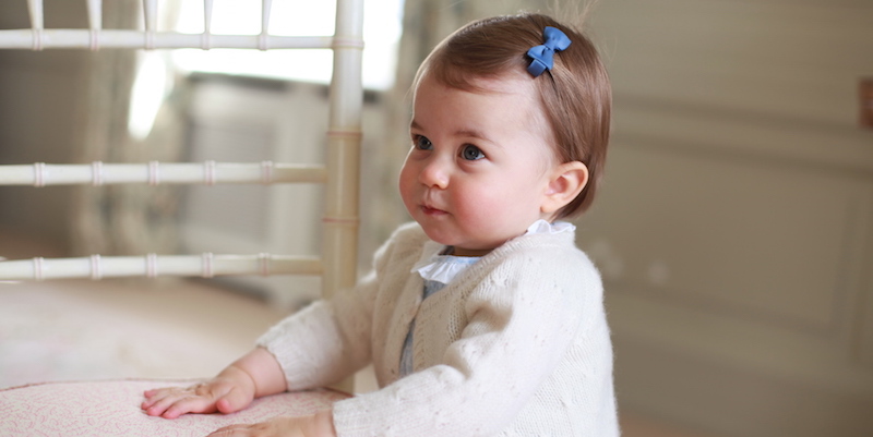 La principessa Charlotte d'Inghilterra a Anmer Hall, Norfolk, Inghilterra. 
(Kate, the Duchess of Cambridge/Kensington Palace via AP)