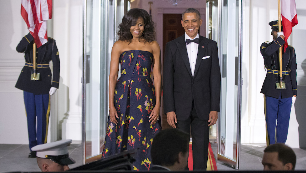 Barack Obama, Justin Trudeau, Michelle Obama,