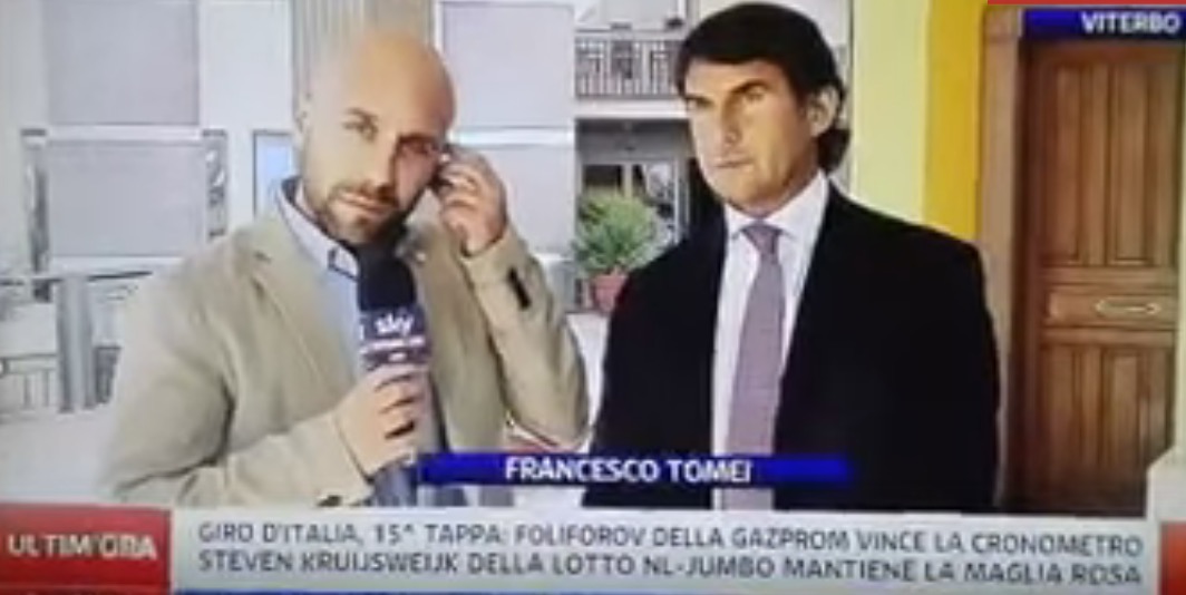 Siamo molto solidali con questo inviato di Sky Sport