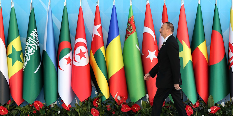 Il presidente azero Ilham Aliyev (ARIF HUDAVERDI YAMAN/AFP/Getty Images)