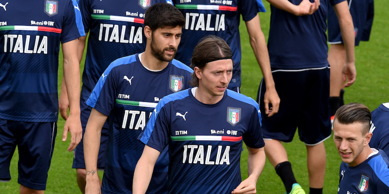 I giocatori dell'Italia in allenamento a Coverciano (Claudio Villa/Getty Images)