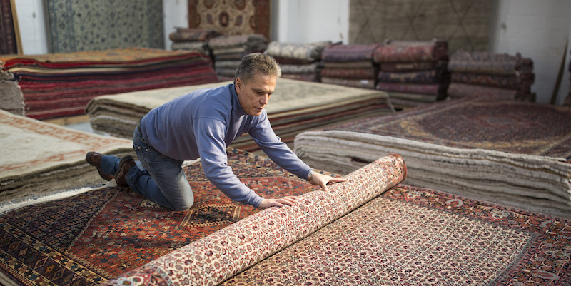 Un esposizione di tappeti persiani a Londra, (Dan Kitwood/Getty Images)