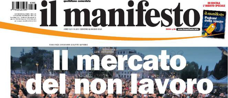 Le prime pagine di domenica 1 maggio 2016