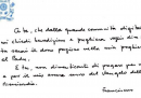 Cosa deduce la «grafologa di punta della Procura di Roma» da poche righe scritte da Papa Francesco