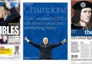 Le prime pagine dei giornali inglesi, tutte dedicate alla vittoria del Leicester
